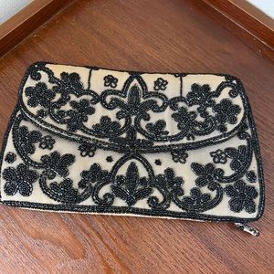 beaded vintage saks fifth avenue evening bag